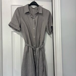 Banana Republic Light Gray Shirt Dress